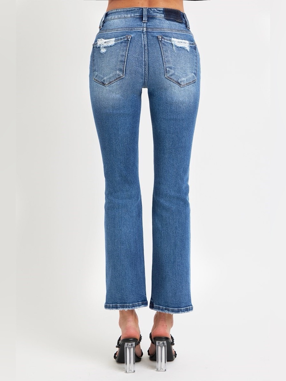 RDP5302RT DARK Risen Mid Rise Straight Jeans - Picture 3 of 4